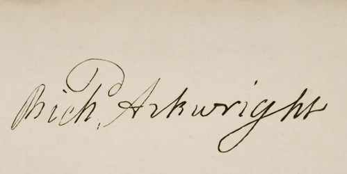 Firma de Sir Richard Arkwright (1732-93)